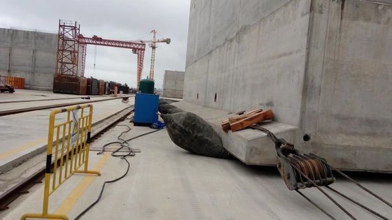 Качество Двигать раздувных морских воздушных подушек морского спасения имущества ISO14409 тяжелый поднимаясь завод