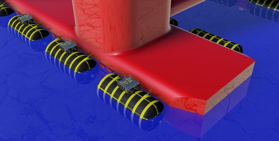 Качество Воздушная подушка воздушных подушек корабля низкого давления запуская раздувная морская резиновая завод