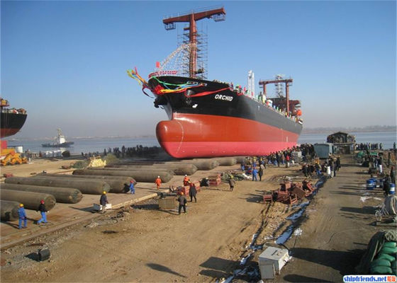 Качество ISO 14409:2011 Сертифицированная воздушная подушка для запуска судов с продолжительностью службы 6-10 лет и диаметром от 0,8 до 3,0 м для морских применений завод