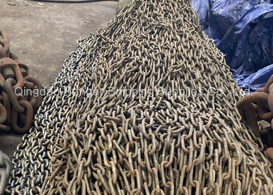 Качество Подвергая механической обработке и сваривая откалибрированная гальванизированная анкерная цепь 16mm-100mm завод